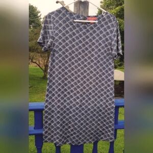 Joe Fresh Printed Short Sleeve Midi Dress